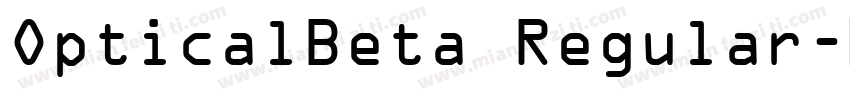 OpticalBeta Regular字体转换